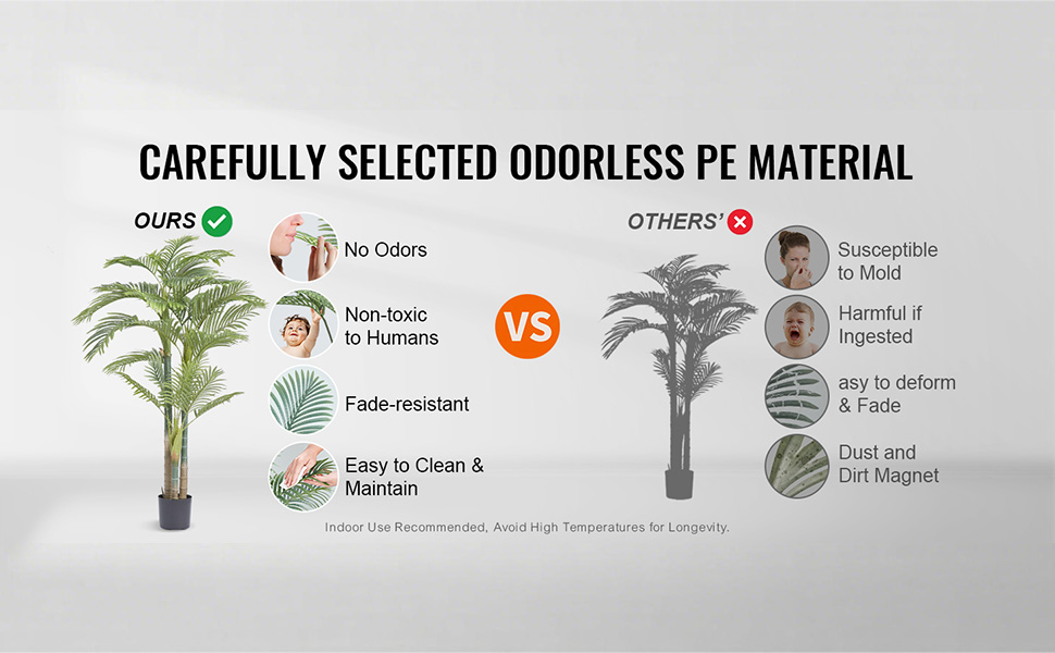 PE-materiaalista valmistettu tekokasvi