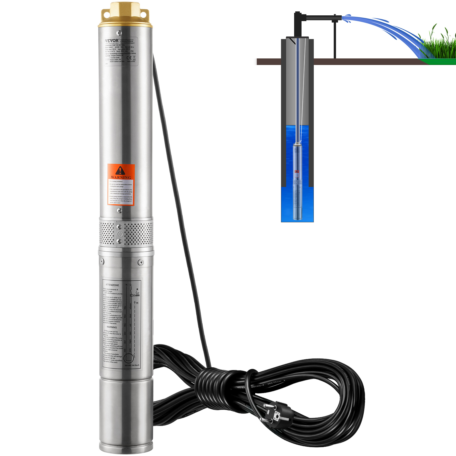 Syväkaivopumppu 370W