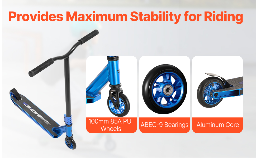 100 mm PU-renkaat ja ABEC-9-laakerit