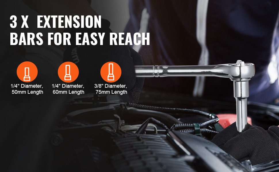 Pidennyskappale ahtaisiin kohteisiin