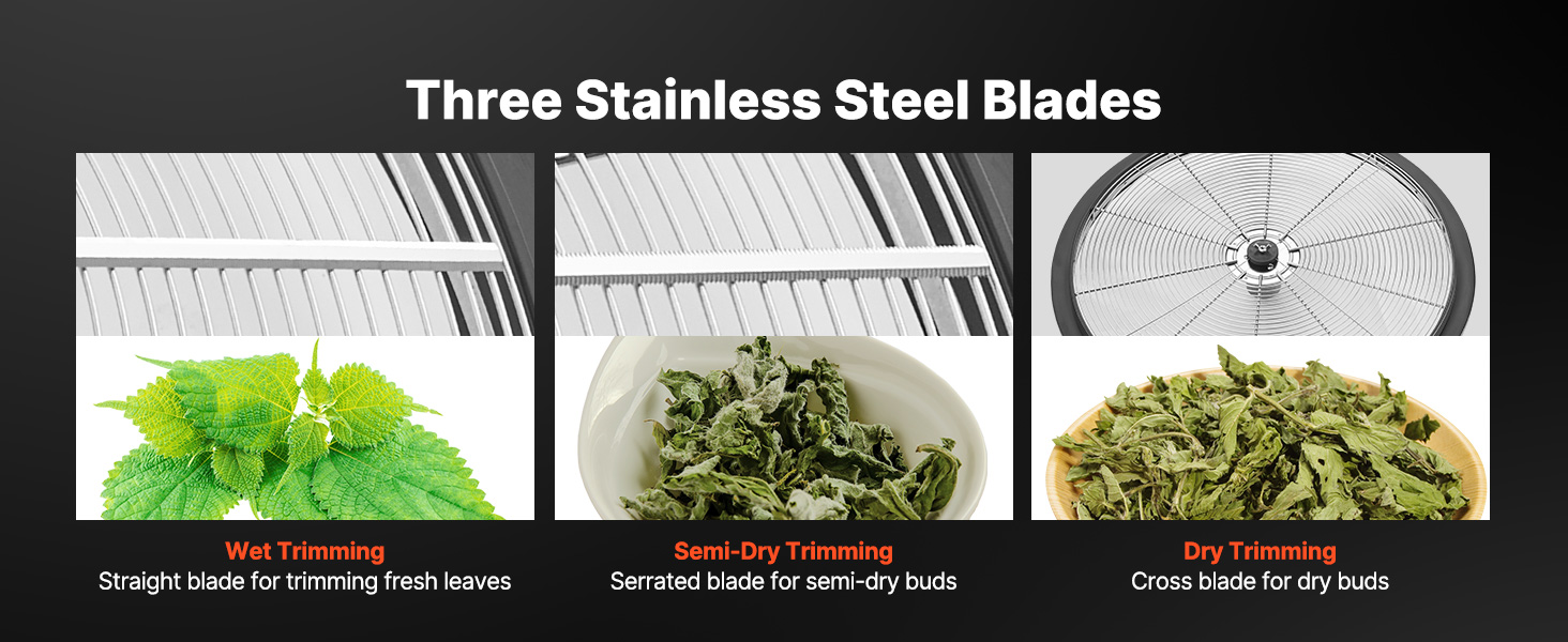 Kulhotrimmeri ruostumattomasta teräksestä valmistetuilla terillä