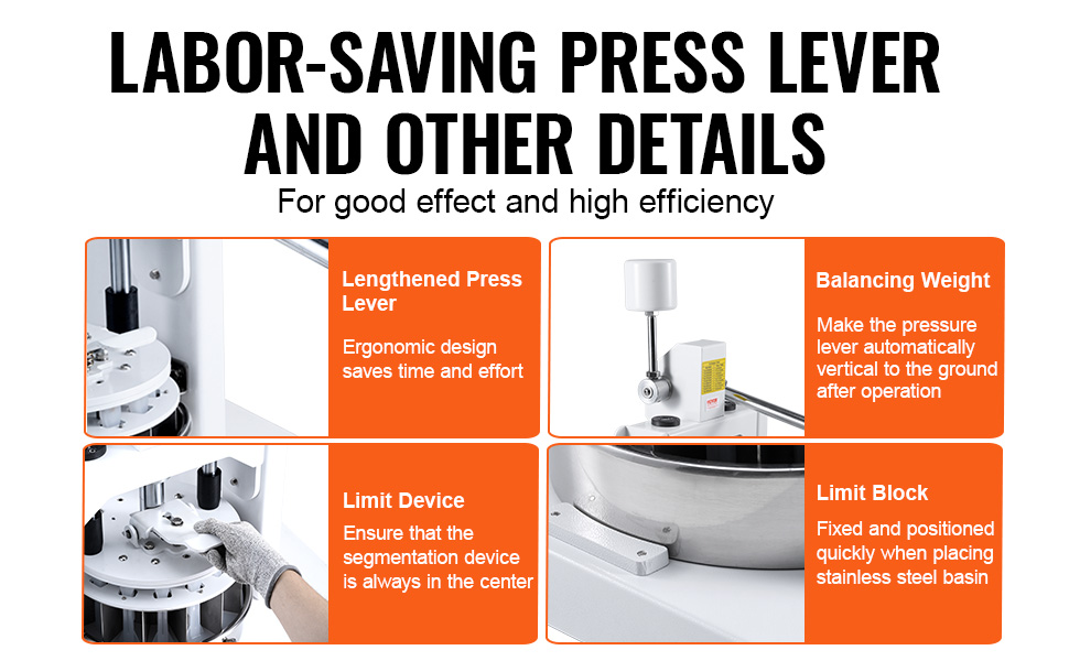 Taikinanjakajan käyttövipu