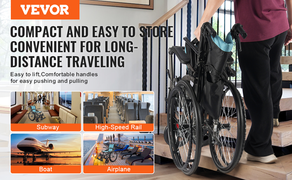 Kokoontaitettava kevyt pyörätuoli