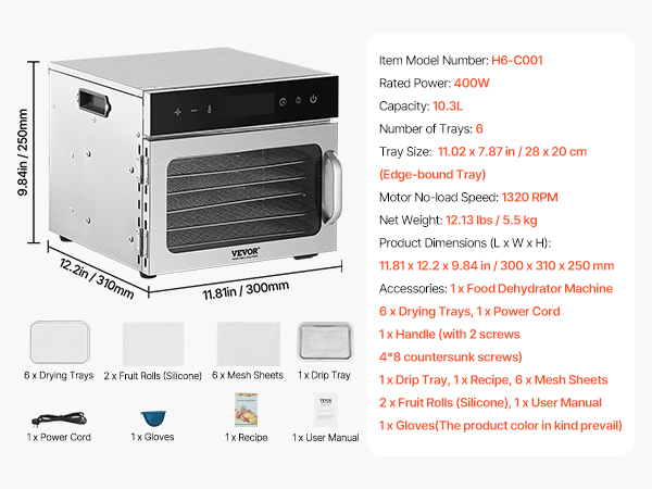 Elintarvikekuivain käytössä