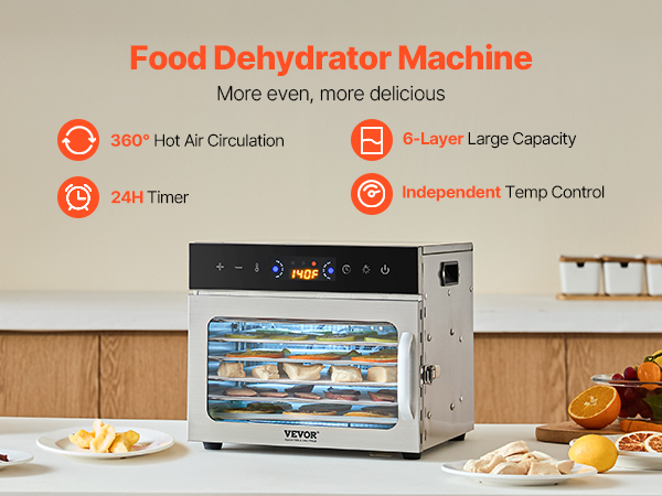 Elintarvikekuivain, kompakti koko