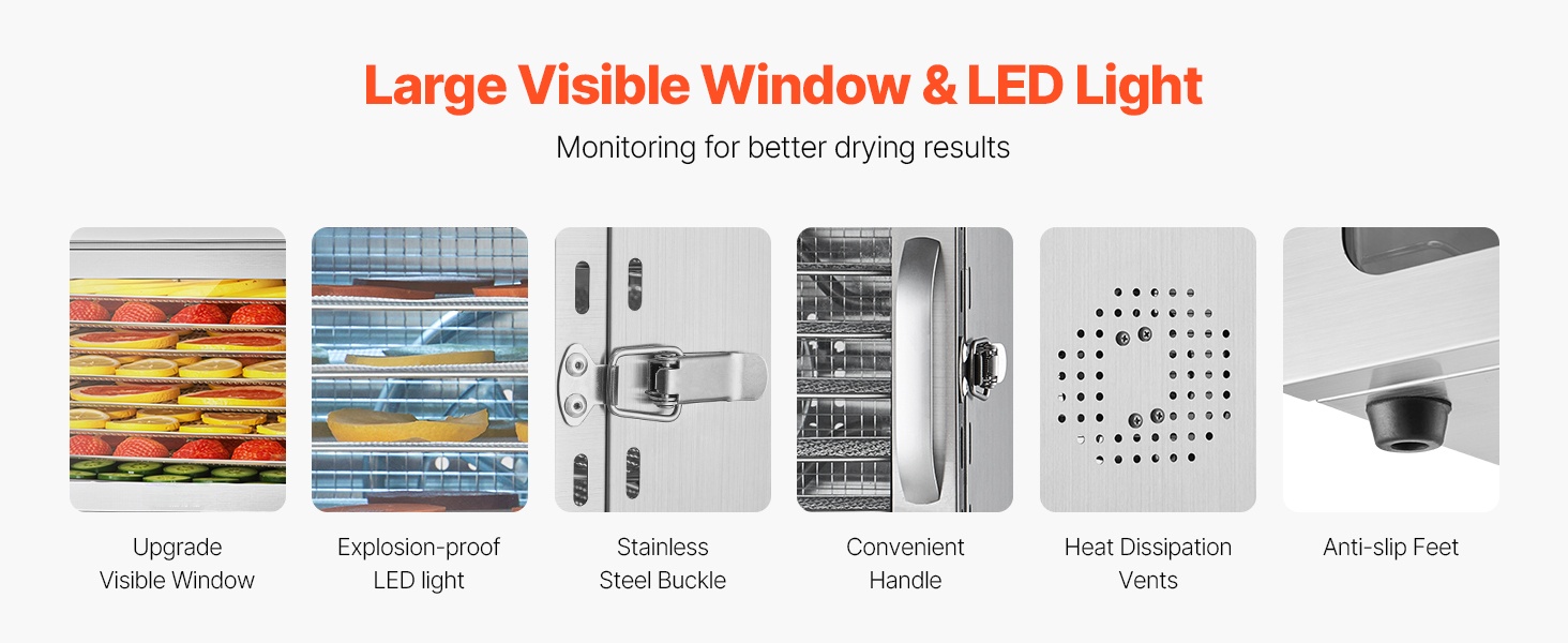 Läpinäkyvä ikkuna kuivausprosessin seurantaan