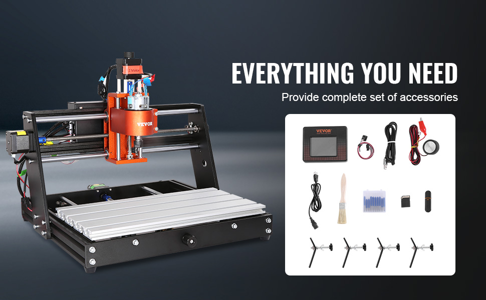 CNC-kone eri materiaaleille