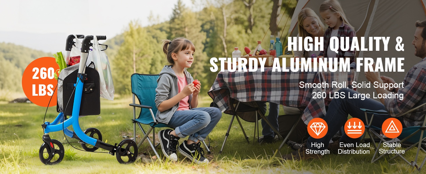 Kolmipyöräinen rollaattori, yleisnäkymä