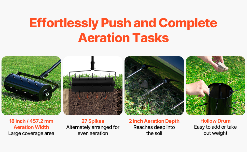 Ilmastimen käyttö nurmikolla