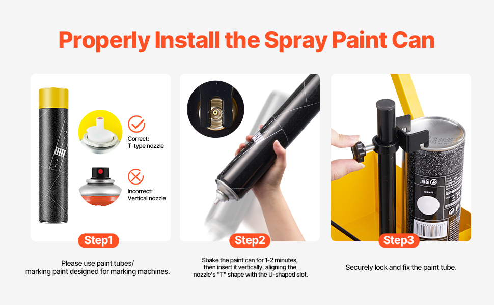 Spraymaalipurkin asennus linjamaalauskoneeseen