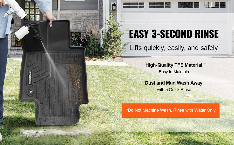 Toyota RAV4 lattiamatot, helppo puhdistaa vedellä