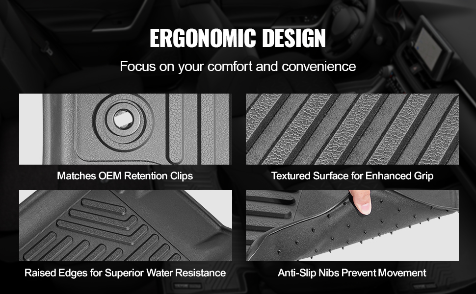 Toyota RAV4 lattiamatot, korotetut reunat ja liukueste