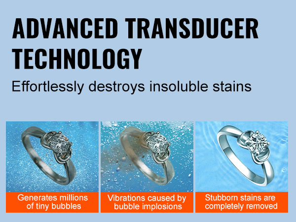 Esineiden huolellinen puhdistus ultraäänellä
