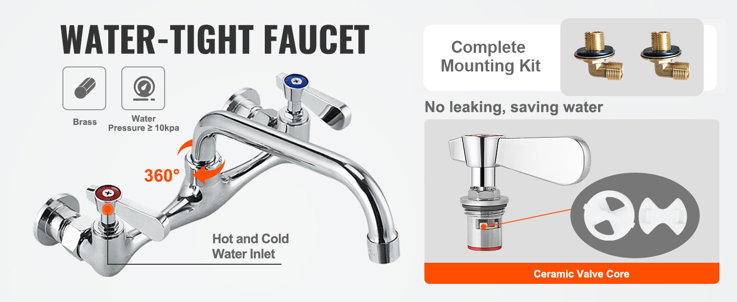 Kääntyvä hana keraamisella venttiilillä