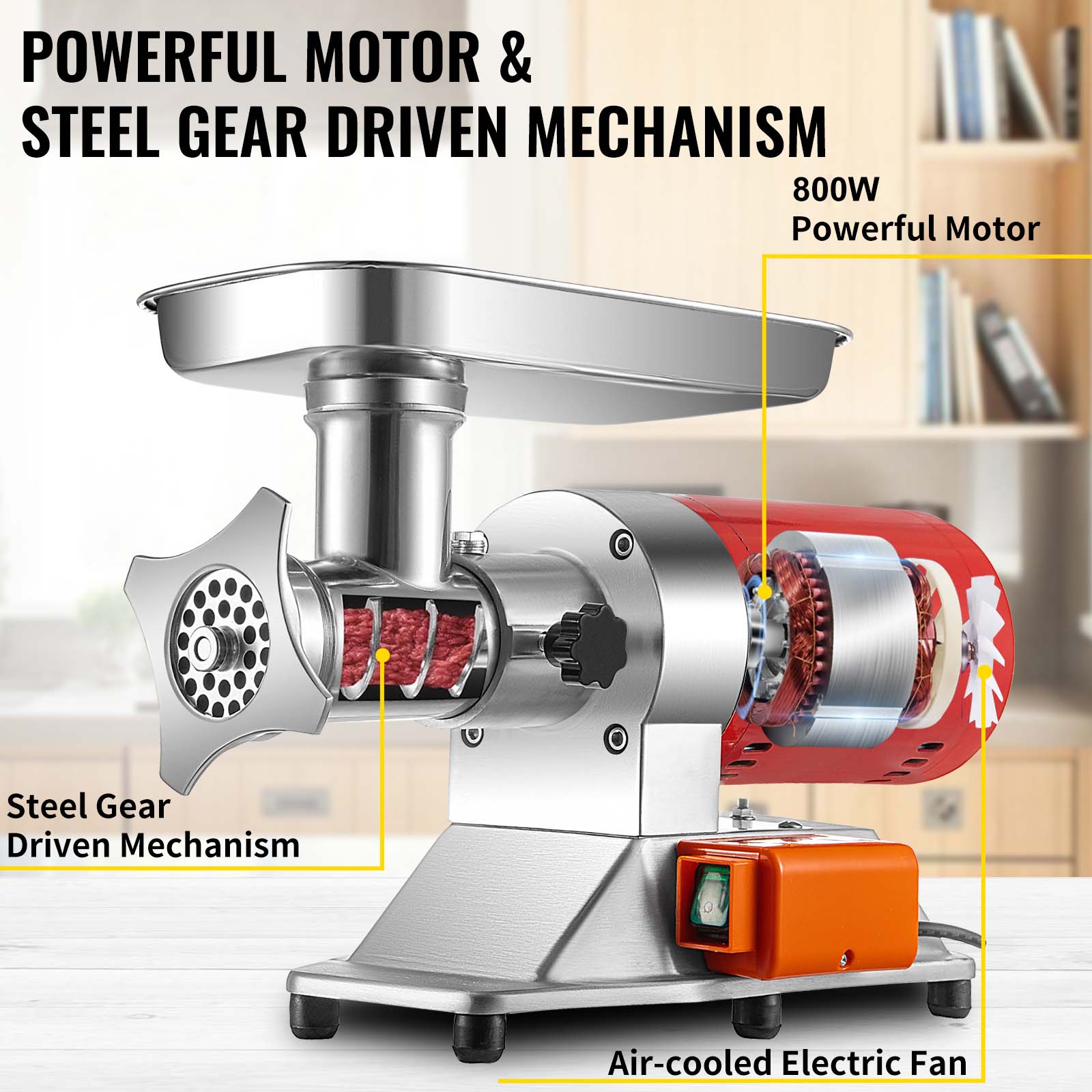 Tehokas 1100W moottori
