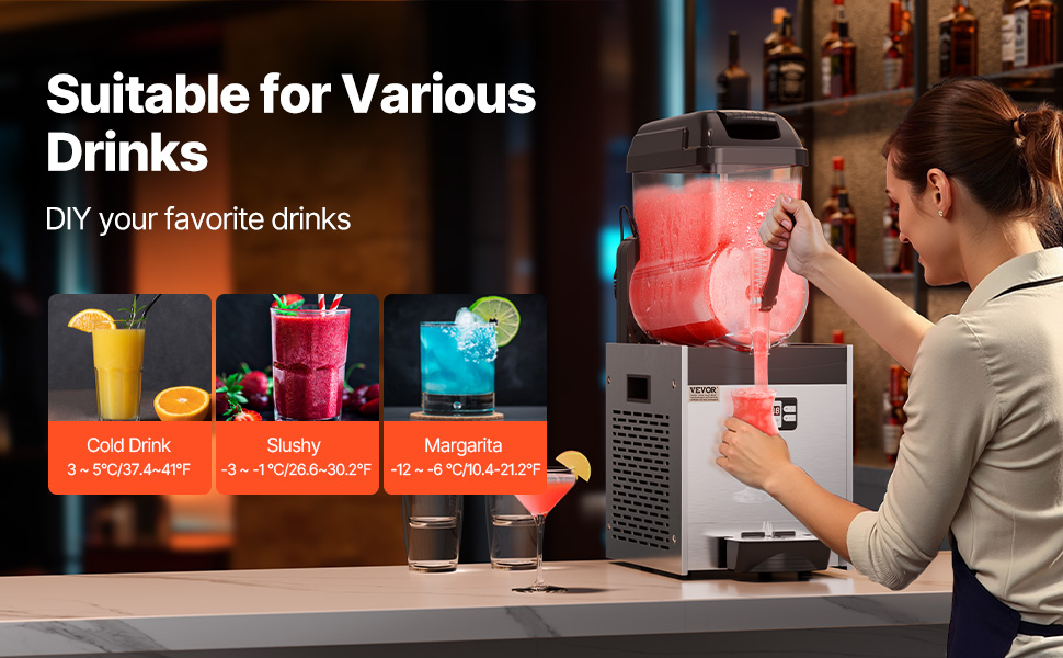 Lämpötilasäätö slushikoneessa