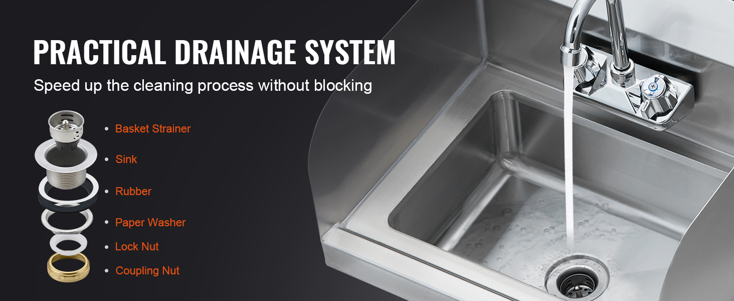 Nopea viemäröinti ja käytännöllinen sihti