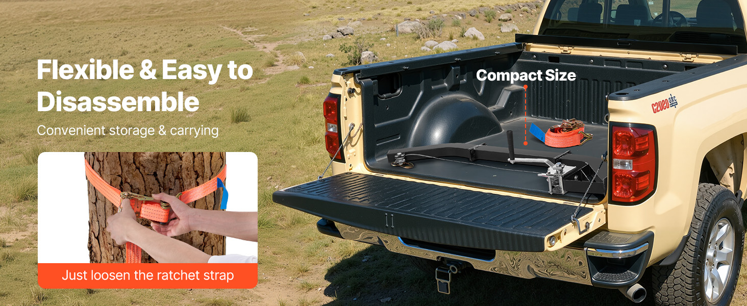 Helposti koottava ja purettava riistanostin