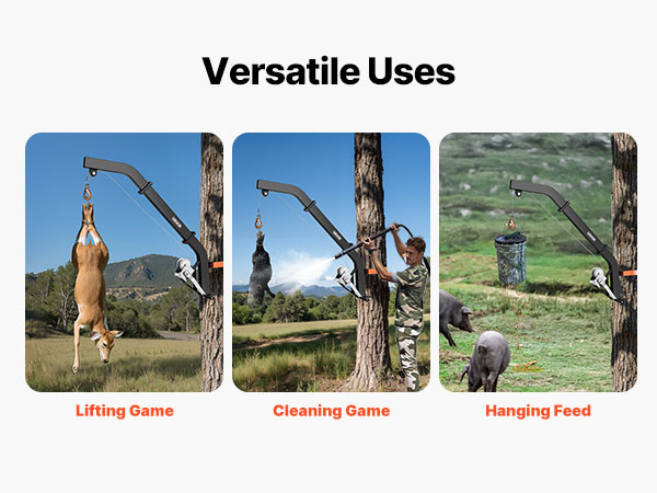 Monikäyttöinen nostin metsästykseen ja maatilalle