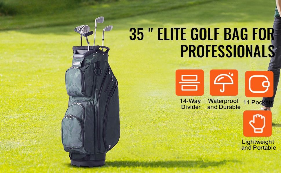 Golfkärrybagi yleisnäkymä
