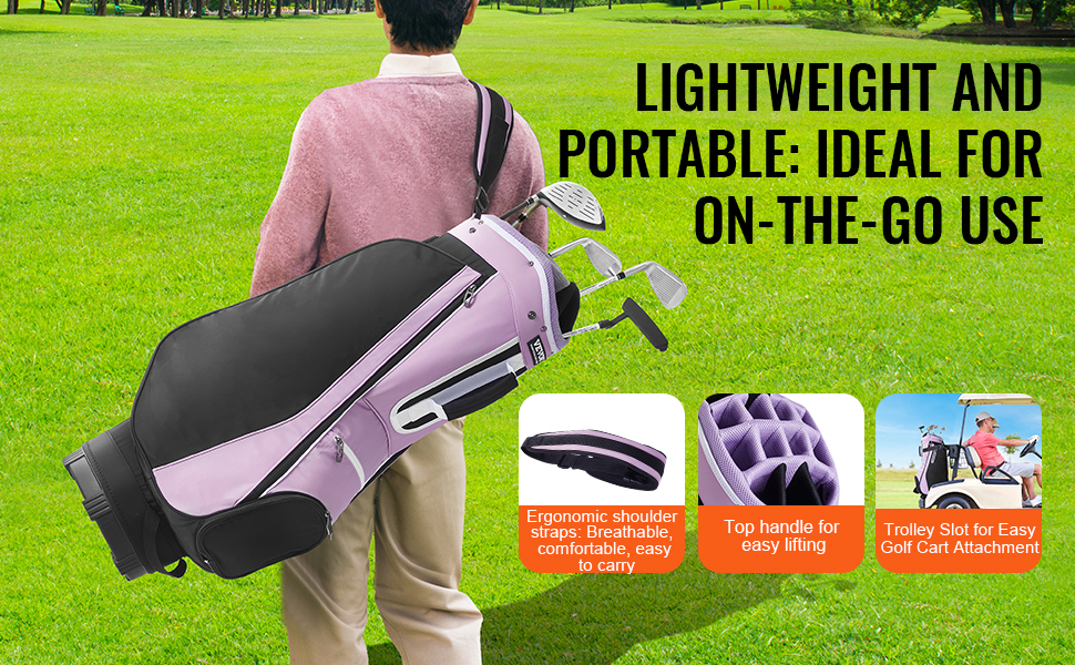 Golfbagin useat taskut