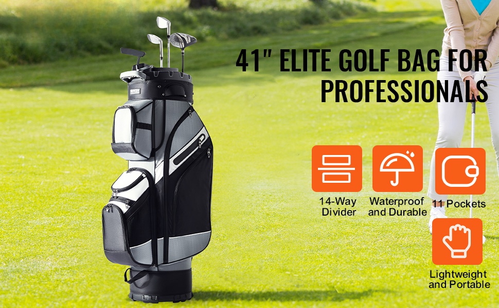 Golfkärrybag yleisnäkymä