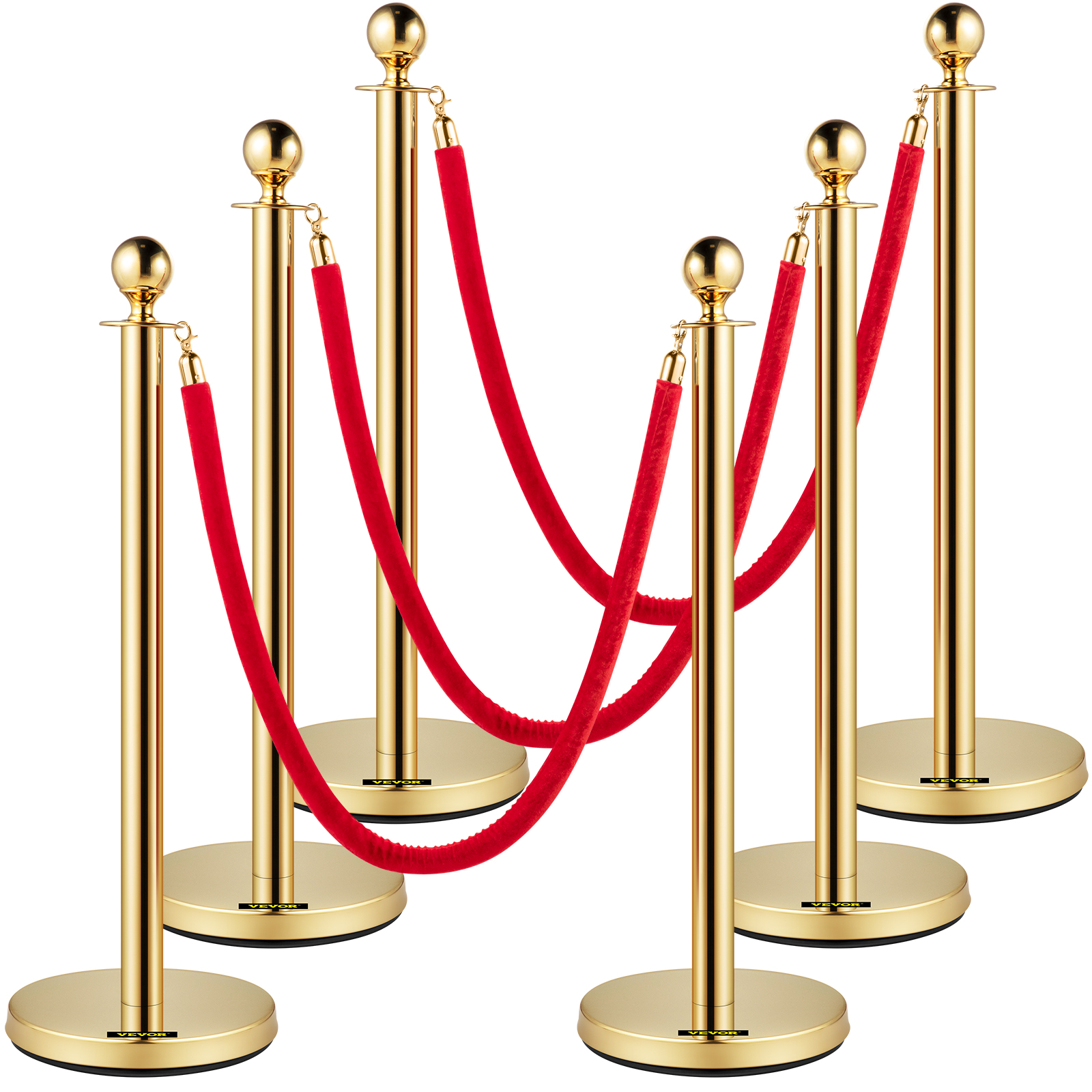 Gold Stanchion - pylväs ja köysi