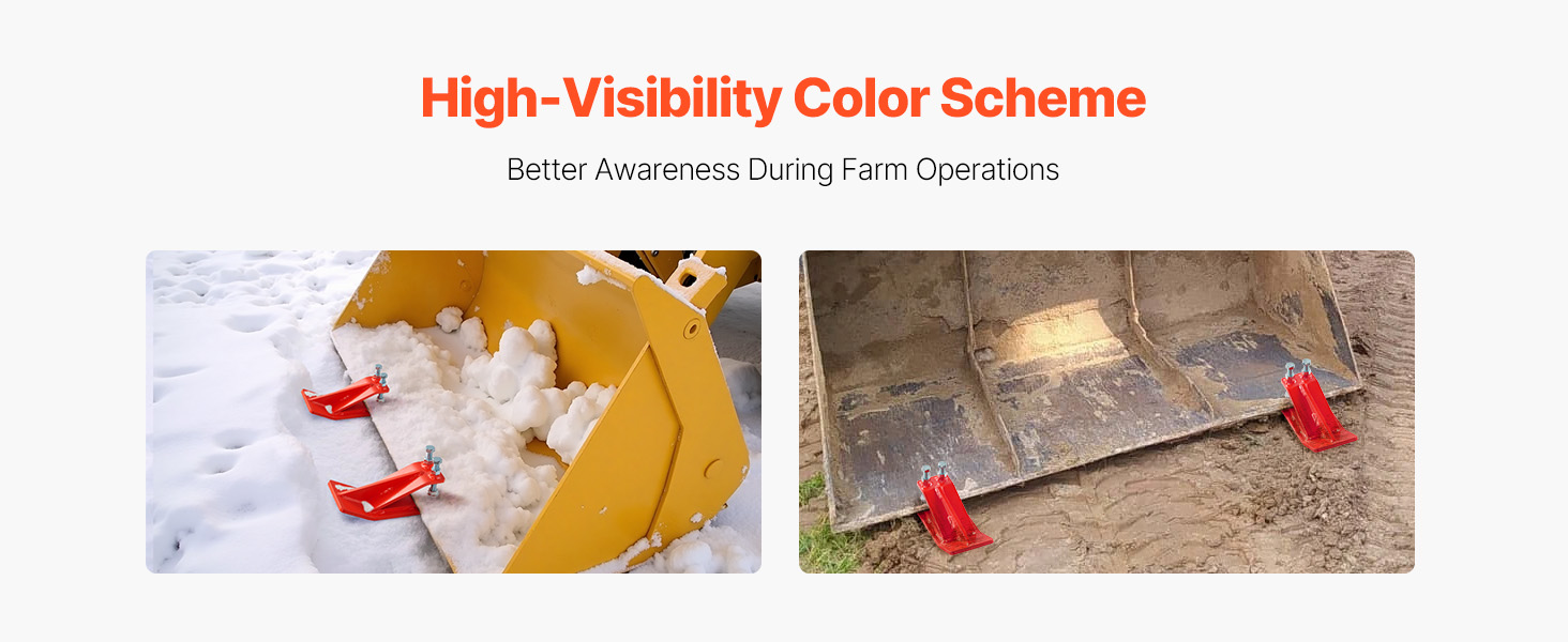 Hyvin näkyvä varoitusväri käytössä