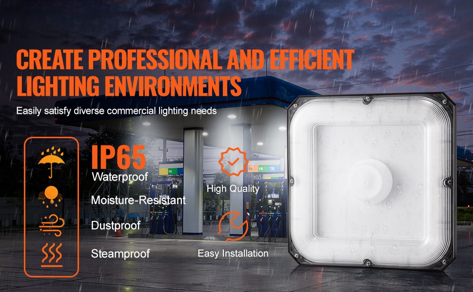 LED-katosvalot 4 kpl 80W IP65
