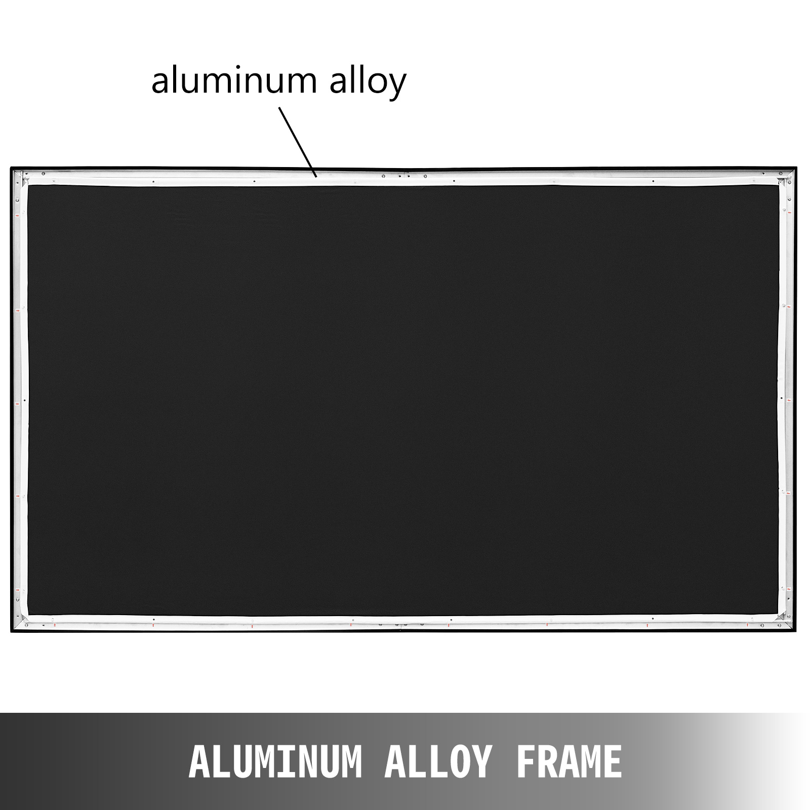 Alumiinirunko ja samettireunus