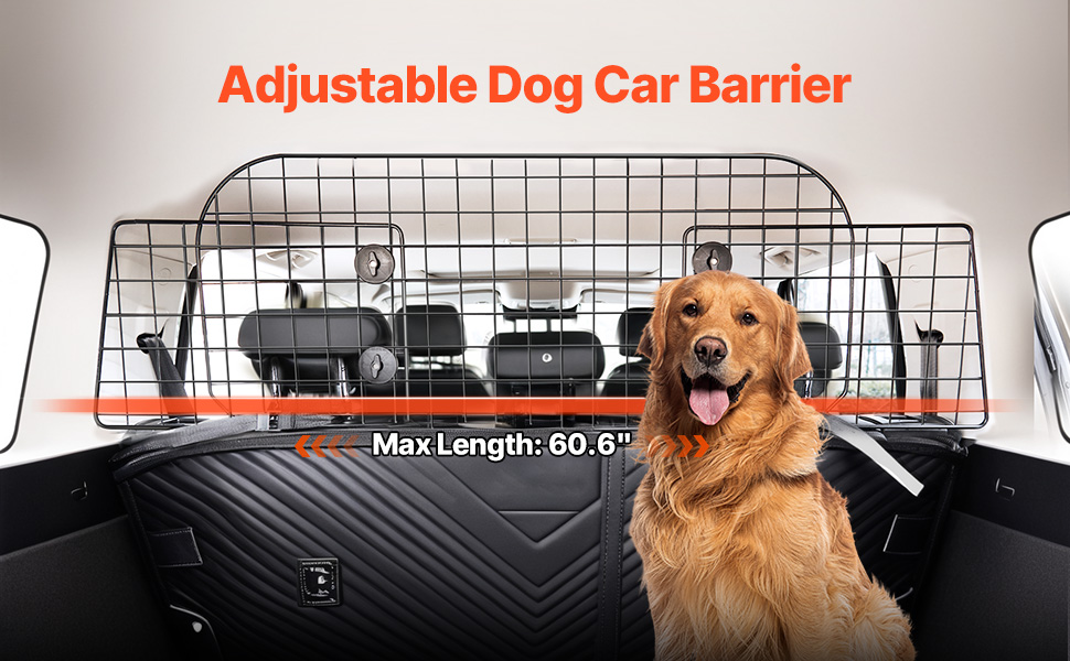 Koiraverkko auton tavaratilassa