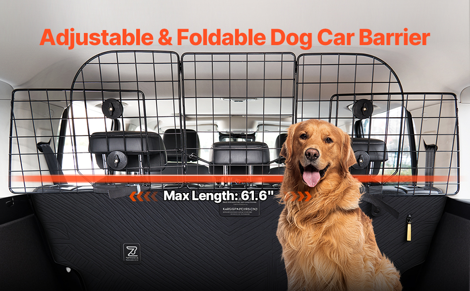 Koiraverkko auton tavaratilassa