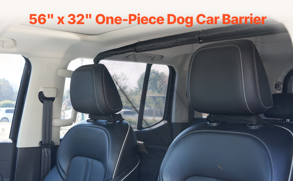 Koiraverkko auton etuistuinten taakse