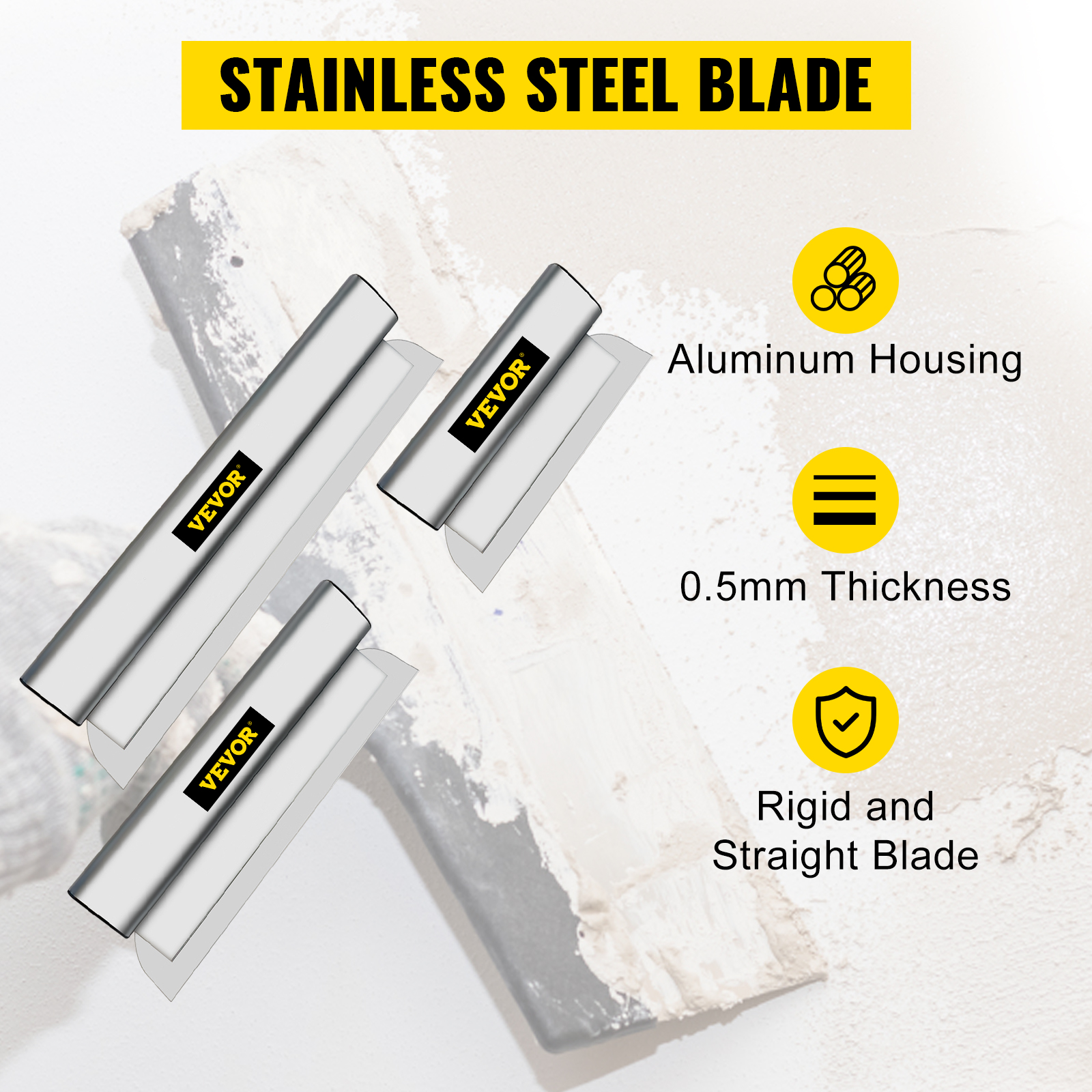 Ruostumaton tasoitusterä