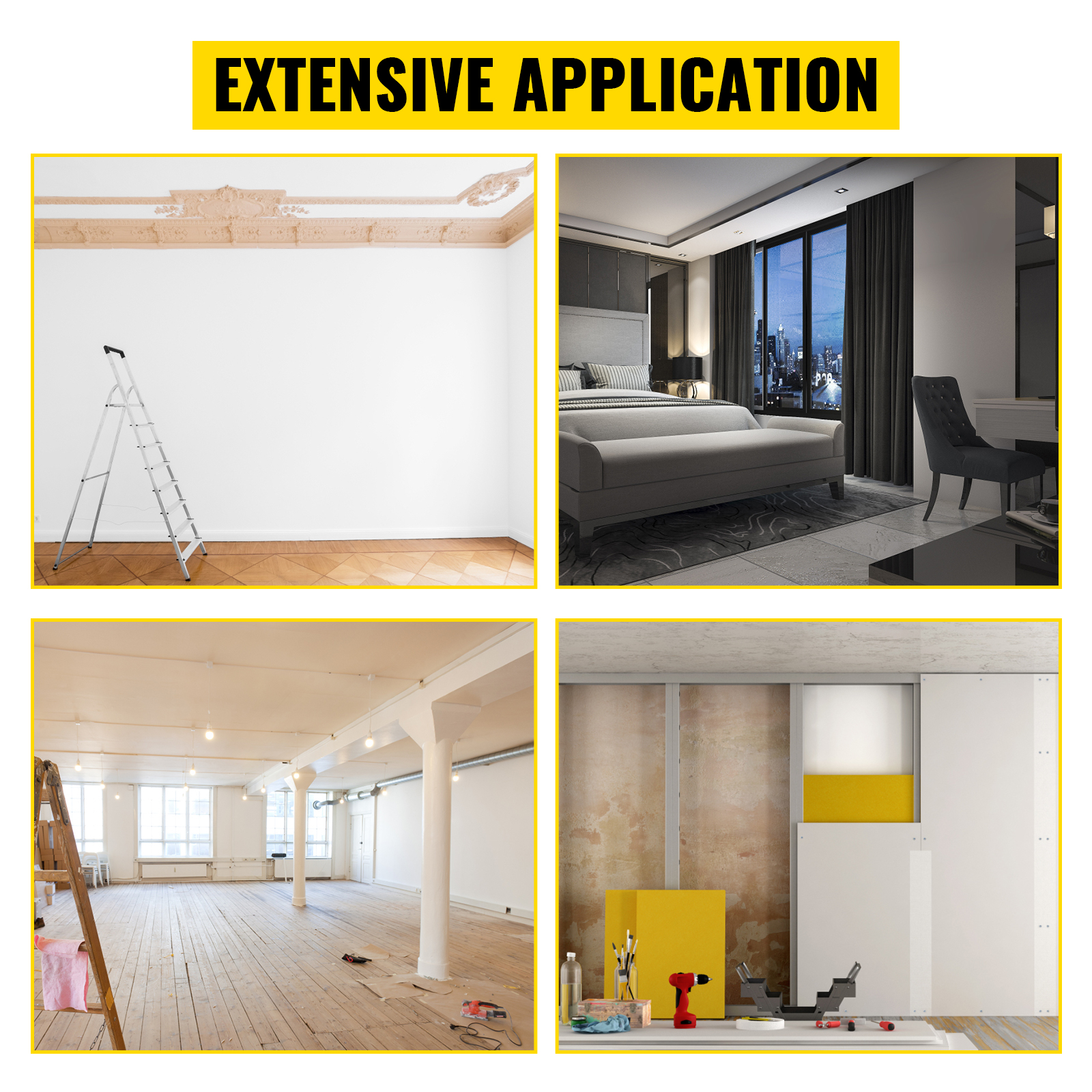 Monipuolinen käyttö kipsilevyillä