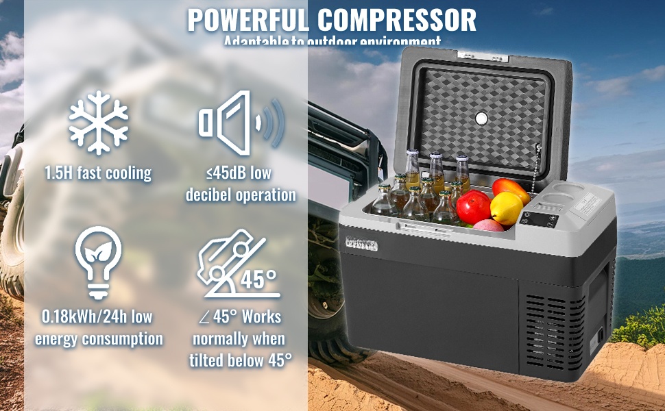 Hiljainen ja energiatehokas kompressorijääkaappi