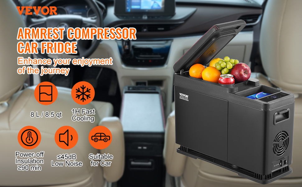 Auton jääkaappipakastin, 8 L tilavuus