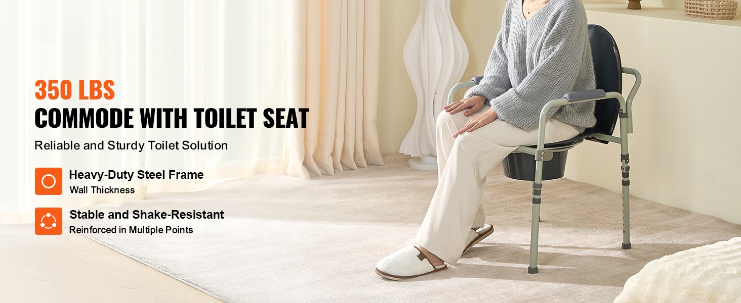 Säädettävä wc-tuoli – yleisnäkymä