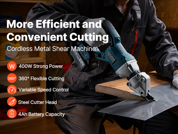 Akkukäyttöinen metallileikkuri