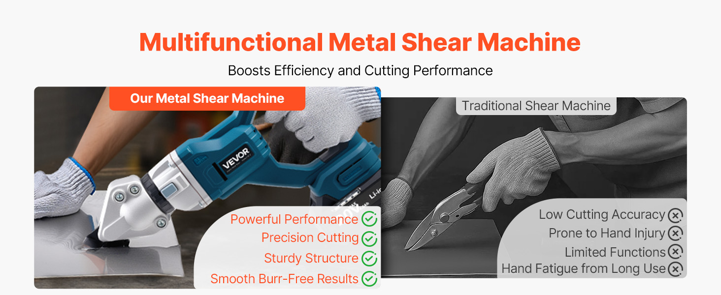 Puhdas leikkausjälki metallileikkurilla