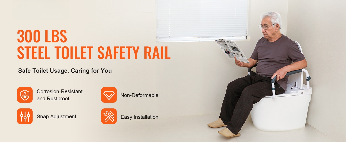 Wc-turvakaide teräsrungolla