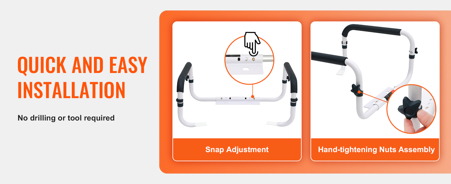 Helppo asennus wc-turvakaiteelle
