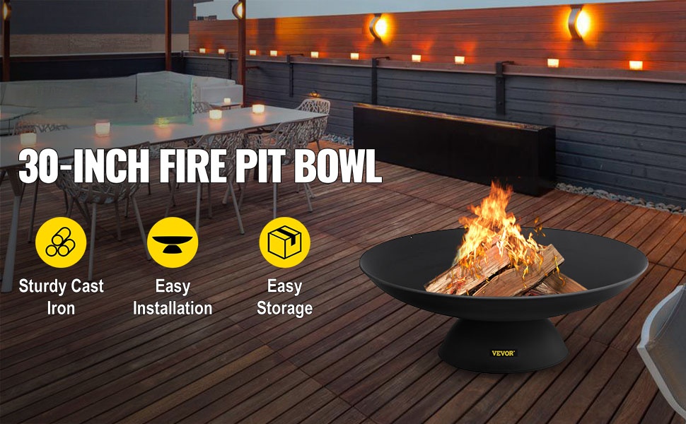 Tulikulho teräksisellä jalalla