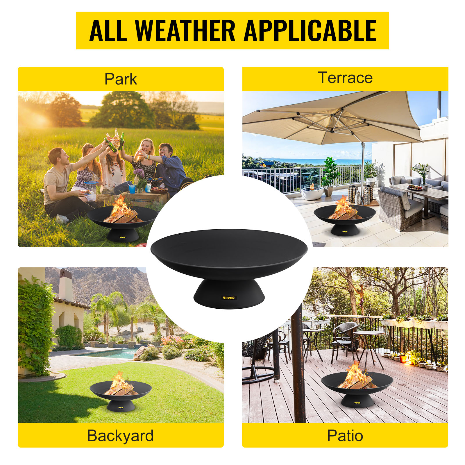 Tulikulho puutarhassa