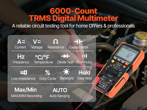 Digitaalinen yleismittari käytössä