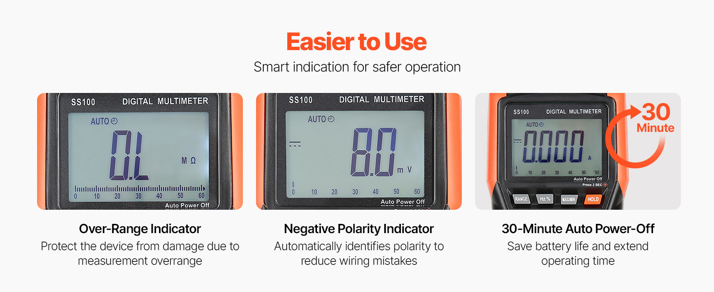 Yleismittarin toiminnot ja painikkeet