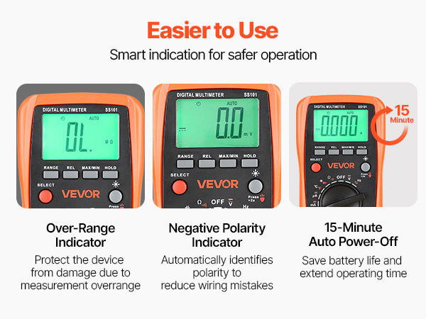 Digitaalisen yleismittarin näyttö