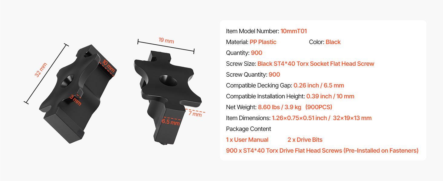Piilokiinnikesarja komposiittiterassille