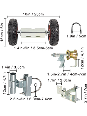 Rullaporttisarjan mitat ja tiedot