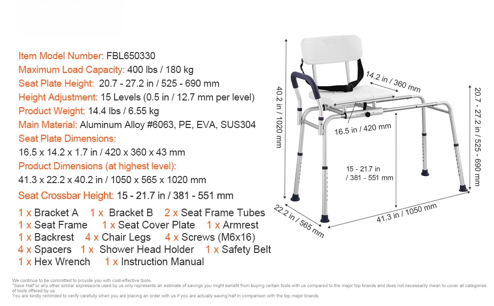 Siirtoistuin käytössä kylpyammeessa